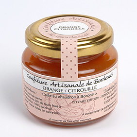 confiture artisanale de Bordeaux orange citrouille