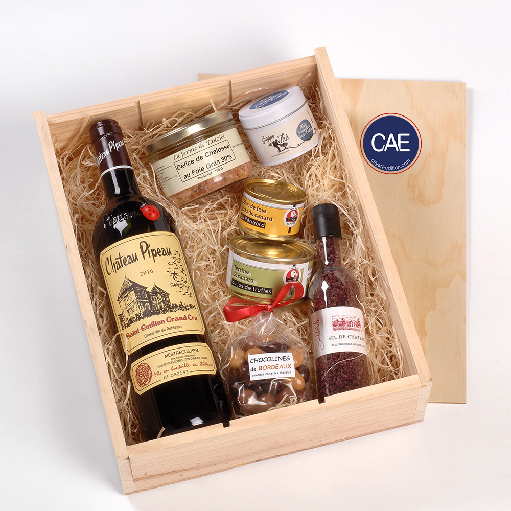 Coffret vin grand cru - Coffret cadeau personnalisé